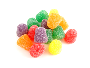 Blandade geléhallon